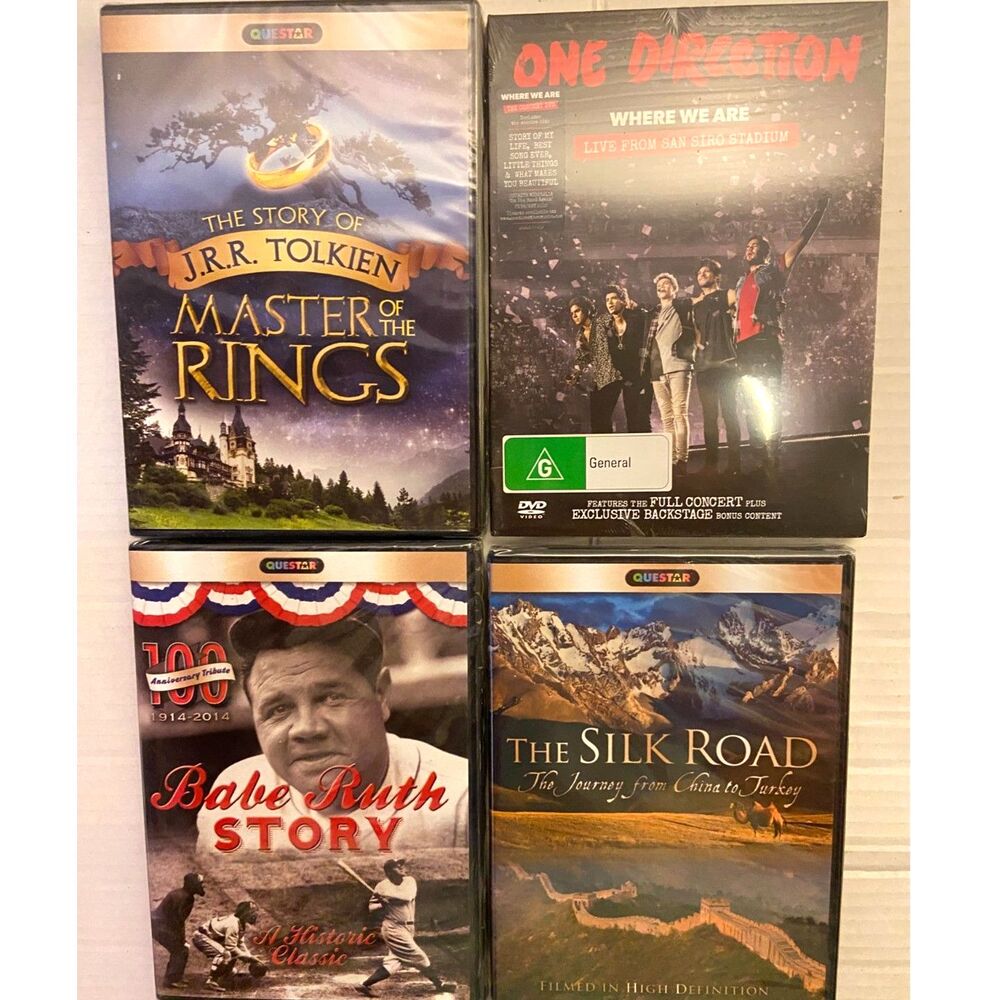 Documentary Film Gift Set! New Babe Ruth One Direction Silk Road Lord of Rings